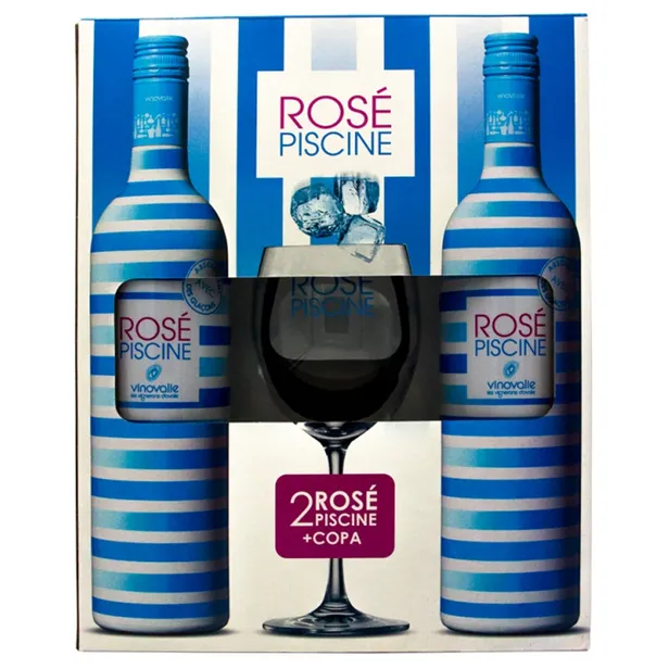 VINOVALIE VINO ROSE PISCINE C/COPA 750ML - Cod Int: 4339