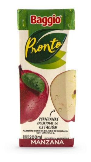 BAGGIO JUGO MANZANA ROJA 200ML  - Cod Int: 3943