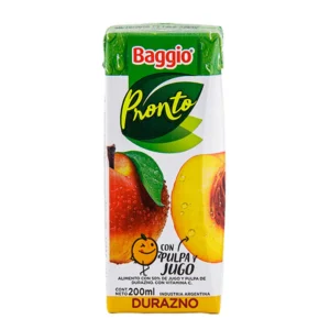 BAGGIO JUGO DURAZNO 200ML  - Cod Int: 3944