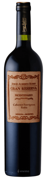 JORGE RUBIO G.RVA CABERNET SAUV.750ML  - Cod Int: 61549