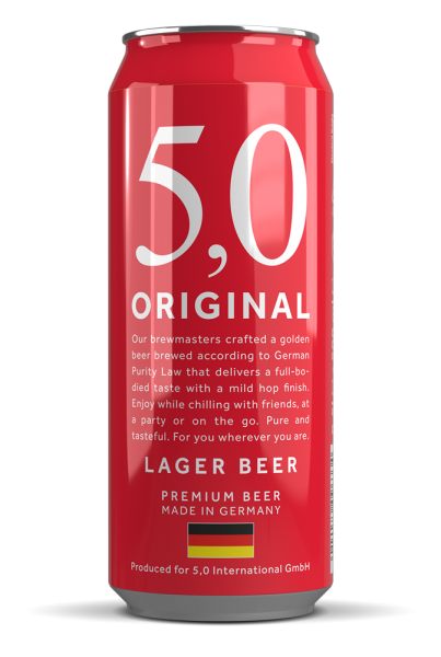 5.0 ORIGINAL CERVEZA LGR ARTEZANAL 500ML - Cod Int: 63774