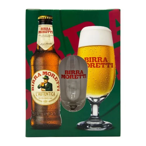 BIRRA MORETTI CERVEZA PACK C/COPA 330ML  – Cod Int: 4336