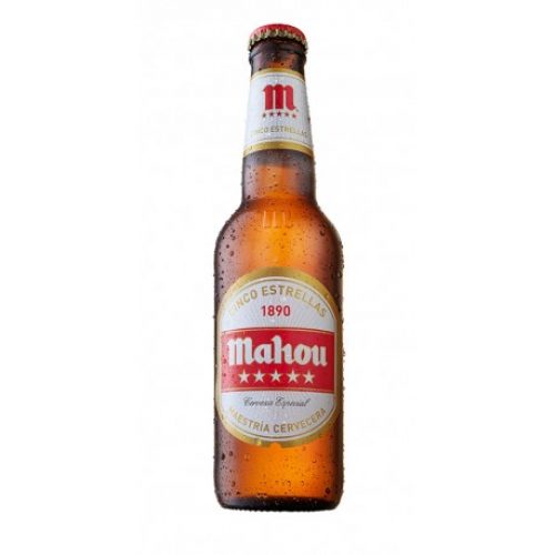 MAHOU 5 ESTRELLA CERVEZA BOT.330ML  – Cod Int: 63010