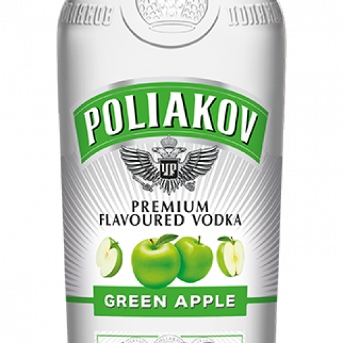 POLIAKOV VODKA SABOR GREEN APPLE 750ML  – Cod Int: 70732