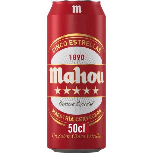 MAHOU 5 ESTRELLA CERVEZA LATA 500ML  – Cod Int: 72202